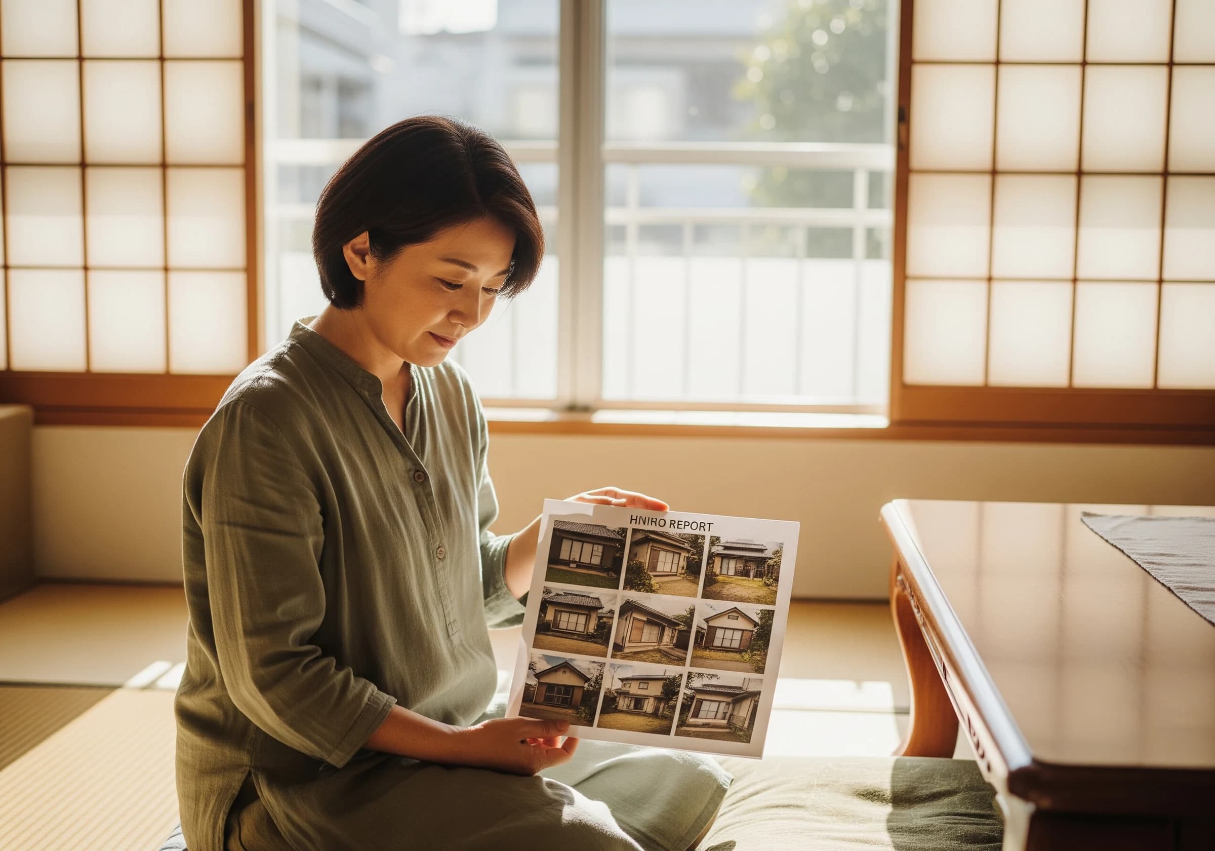 便箋を開くオーナーの手元